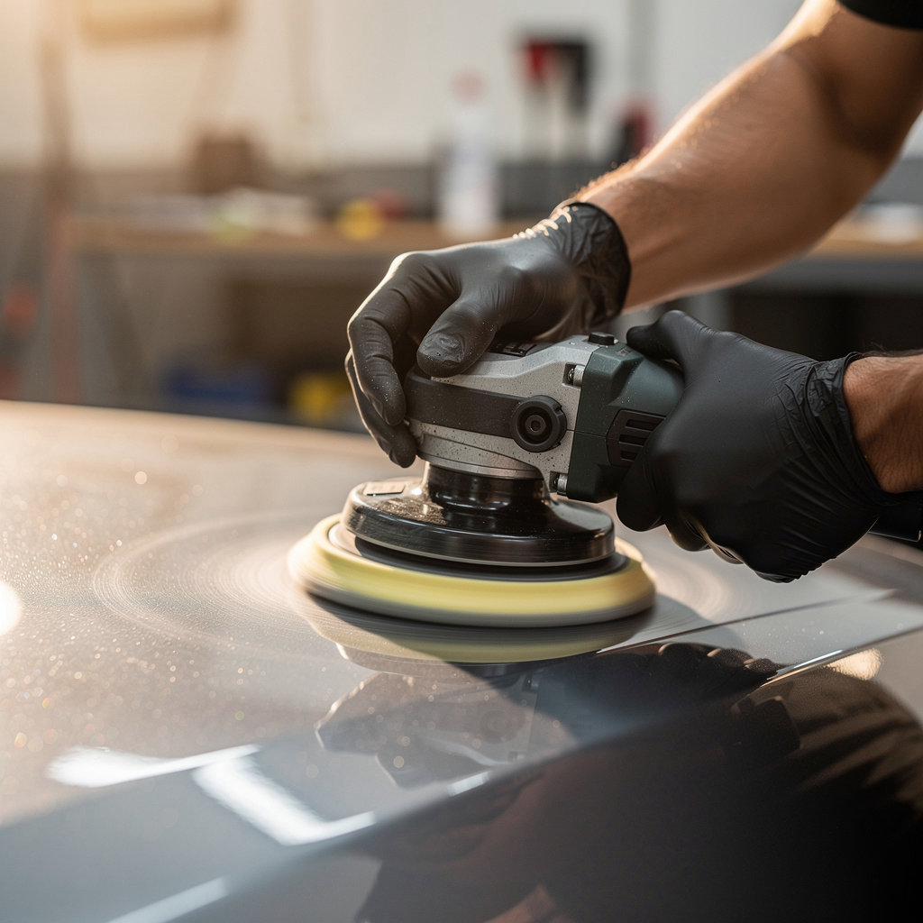 Sunset Collision & Paint San Diego expert technician performing precision auto body repair in San Diego
